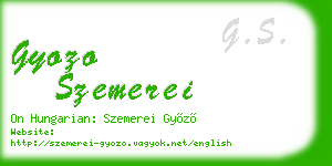 gyozo szemerei business card