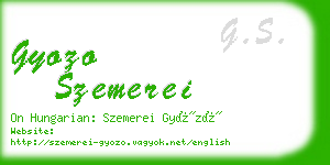 gyozo szemerei business card